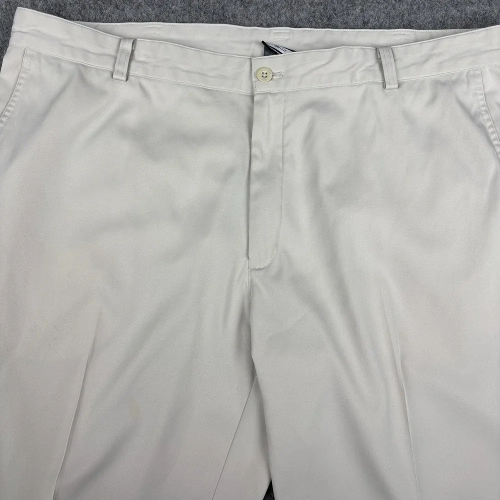 Nike Dri Fit Golf Pants Mens 40x30 (Fits 40x28) Light Khaki Athletic Chino EUC